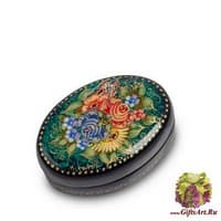 ШК-30/21 Шкатулка Мстера &quot;Букет&quot; Николаева