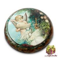 ШК-30/35 Шкатулка  &quot;Путти с нотами&quot; Акминская И.