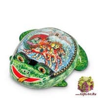 ШК-15/10 Шкатулка Палех &quot;Лягушка&quot; - Вариант A