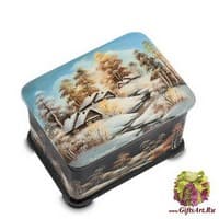 ШК-25/ 8 Шкатулка  &quot;Зима&quot; Хомин