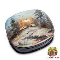 ШК-25/12 Шкатулка  &quot;Пейзаж&quot; Шор Е. - Вариант A