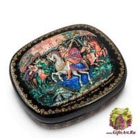 ШК-30/28 Шкатулка Мстера &quot;Царская охота&quot; Бабурина С.