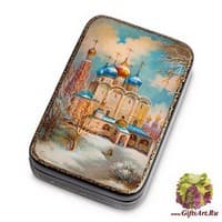 ШК-35/ 6 Шкатулка  &quot;Новодевичий моностырь&quot; исп. Панферов Д.