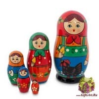 МР-20/17 Матрешка 5м &quot;Анюта с курицей&quot; мал. СП