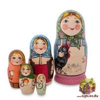 МР- 58/ 5 Матрешка 5м &quot;Маня с курицей&quot; - Вариант A