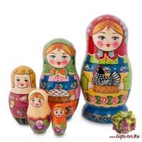 МР- 58/ 2 Матрешка 5м &quot;Дуня с курицей&quot; - Вариант A