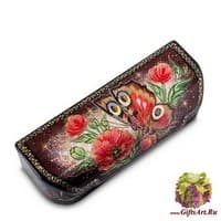 ШК-30/84 Шкатулка Холуй &quot;Павлиний глаз&quot; исп. Николаева Е.