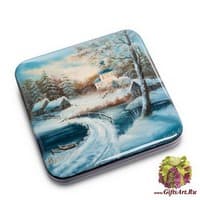 ШК-10/32 Шкатулка  &quot;Зима&quot; исп. Котова