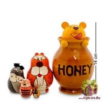 МР-14/ 3 Матрешка  5м &quot;Винипух в горшочке&quot; 14см