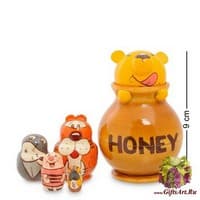 МР-14/ 2 Матрешка  5м &quot;Винипух в горшочке&quot; 11см