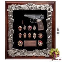 ПК-169 Ключница &quot;Макаров со знаками ФСБ&quot; 40х44