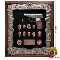 ПК-178 Панно &quot;Макаров с знаками ФСБ&quot; 40х44