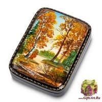 ШК-80/ 2 Шкатулка  &quot;На берегу озера&quot; Глухова