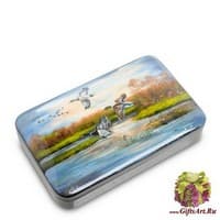 ШК-10/35 Шкатулка  &quot;Утки на озере&quot;