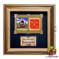 ПК-582 Панно &quot;Санкт-Петербурга Исаакиевский собор&quot; бол. 35х35