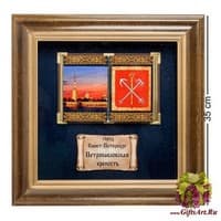 ПК-586 Панно &quot;Санкт-Петербурга Петропавловская Крепость&quot; бол. 35х35