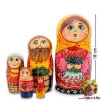 МР-24/19 Матрешка 5м &quot;Анастасия с цветами&quot;