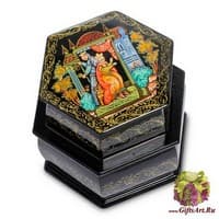 ШК-85/20 Шкатулка Палех &quot;Сказка&quot; Серов