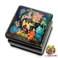 ШК-95/ 2 Шкатулка Палех &quot;Волшебный журавль&quot;