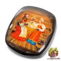 ШК-25/19 Шкатулка  &quot;Чаепитие&quot; Лавров