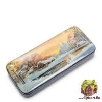 ШК-10/42 Шкатулка  &quot;Зимний закат&quot; исп. Котова А.