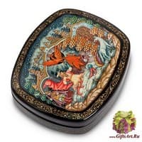 ШК-30/39 Шкатулка Холуй &quot;Жар-птица&quot; 10х8,5 Ковалев