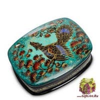 ШК-45/32 Шкатулка Холуй &quot;Глухарь&quot; 10,5х9,0 исп. Орлова