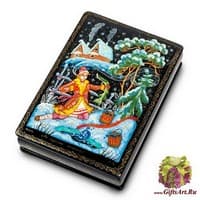 ШК-75/ 1 Шкатулка Холуй &quot;Емеля&quot; исп. С.Д.