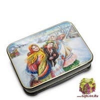 ШК-55/81 Шкатулка  &quot;Гуляние&quot; Лидяева Л.