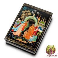 ШК-75/15 Шкатулка Палех &quot;Венчание&quot; исп. Серов