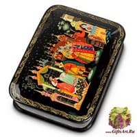 ШК-75/16 Шкатулка Палех &quot;Гадание&quot; исп. Серов
