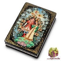 ШК-75/ 4 Шкатулка Холуй &quot;У рябины&quot; исп. Иванов