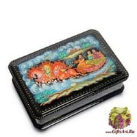 ШК-16/ 5 Шкатулка Палех &quot;Тройка&quot; - Вариант A