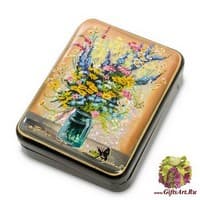 ШК-55/82 Шкатулка &quot;Полевые цветы&quot; исп. Белова