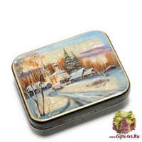 ШК-55/83 Шкатулка &quot;Зима&quot; исп. Белова