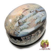 ШК-96/ 2 Шкатулка  &quot;Зима&quot; исп. Углова Н.