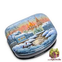 ШК-80/25 Шкатулка  &quot;Монастырь&quot; исп. Гусев - Вариант A