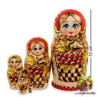 МР-45/ 7 Матрешка  5м &quot;Всеслава с рябиной&quot; мал. - Вариант A