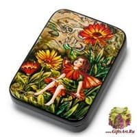 ШК-40/ 1 Шкатулка  &quot;Календула&quot; исп. Силантьева