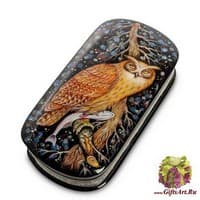 ШК-45/35 Шкатулка Холуй &quot;Сова&quot; исп. Орлова
