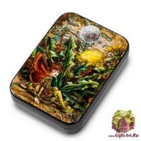 ШК-40/ 6 Шкатулка  &quot;Одуванчик&quot; исп. Силантьева