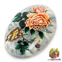 ШК-70/ 6 Шкатулка  &quot;Бабочка&quot; 9,5х6,5 исп. Яблокова