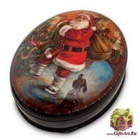 ШК-65/ 2 Шкатулка  &quot;Помощники Санты&quot; исп. Данченко