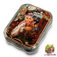 ШК-65/ 3 Шкатулка &quot;Баба яга&quot; исп. Мостов