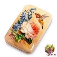 ШК-65/ 4 Шкатулка  &quot;Колибри&quot; исп. Гаврилов