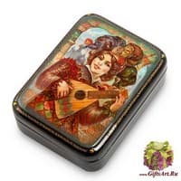 ШК-65/ 6 Шкатулка  &quot;Скоморох&quot; исп. Данченко