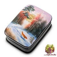 ШК-60/ 2 Шкатулка  &quot;Лес&quot; Соловьева - Вариант A