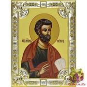 Икона освященная &quot;Пётр апостол&quot; ,18х24см со стразами, 18x24 см