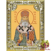 Икона освященная &quot;Серафим (Соболев) архиепископ Богучарский,святитель&quot;, 18x24 см со стразами, 18x24 см