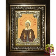 Икона освященная &quot;Мелания Римляныня преподобная&quot;, 18x24 см, со стразами, в деревянном киоте 24x30 см, 24x30 см
